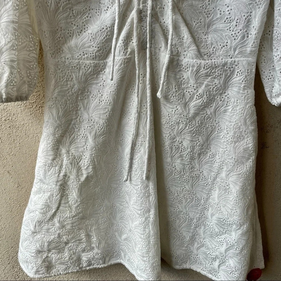 Nicholas the Label Danni Dress Featherington Eyelet White Lace 6 - Picture 7 of 12